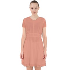 Color Dark Salmon Adorable In Chiffon Dress by Kultjers