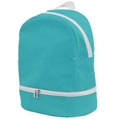 Color Medium Turquoise Zip Bottom Backpack by Kultjers