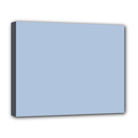 Color Light Steel Blue Deluxe Canvas 20  X 16  (stretched) by Kultjers