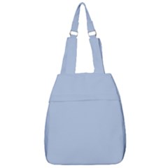 Color Light Steel Blue Center Zip Backpack by Kultjers