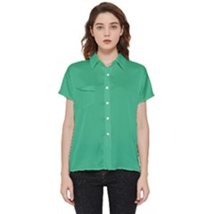 Color Mint Short Sleeve Pocket Shirt by Kultjers