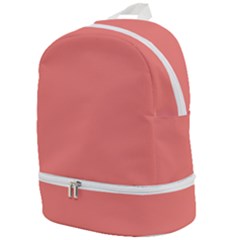 Color Tea Rose Zip Bottom Backpack by Kultjers