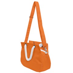 Color Pumpkin Rope Handles Shoulder Strap Bag by Kultjers