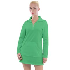 Color Paris Green Women s Long Sleeve Casual Dress by Kultjers