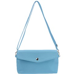 Color Baby Blue Removable Strap Clutch Bag by Kultjers