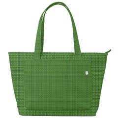 Green Knitted Pattern Back Pocket Shoulder Bag  by goljakoff