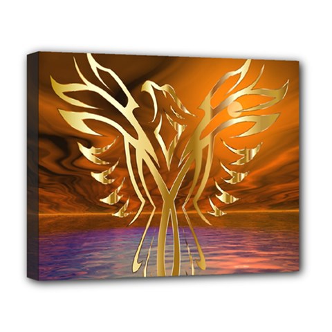 Pheonix Rising Deluxe Canvas 20  X 16  (stretched) by icarusismartdesigns