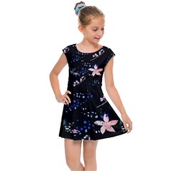 Sparkle Floral Kids  Cap Sleeve Dress by Sparkle