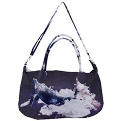 Blue Whale Dream Removal Strap Handbag by goljakoff