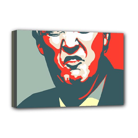 Trump Nope Deluxe Canvas 18  X 12  (stretched) by goljakoff
