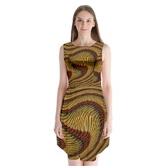Golden Sands Sleeveless Chiffon Dress   by LW41021