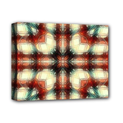 Royal Plaid  Deluxe Canvas 14  X 11  (stretched) by LW41021