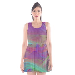 Color Winds Scoop Neck Skater Dress by LW41021