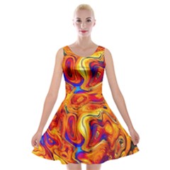 Sun & Water Velvet Skater Dress by LW41021