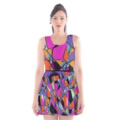 Abstract  Scoop Neck Skater Dress by LW41021