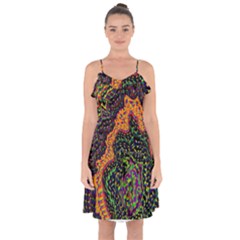 Goghwave Ruffle Detail Chiffon Dress by LW41021