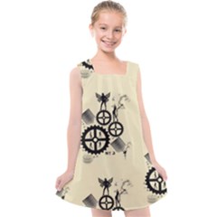 Angels Kids  Cross Back Dress by PollyParadise