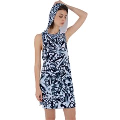 Beyond Abstract Racer Back Hoodie Dress by LW323