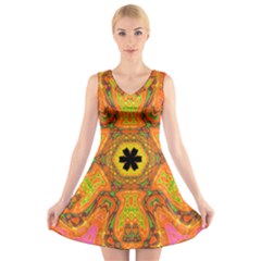 Sassafras V-neck Sleeveless Dress by LW323