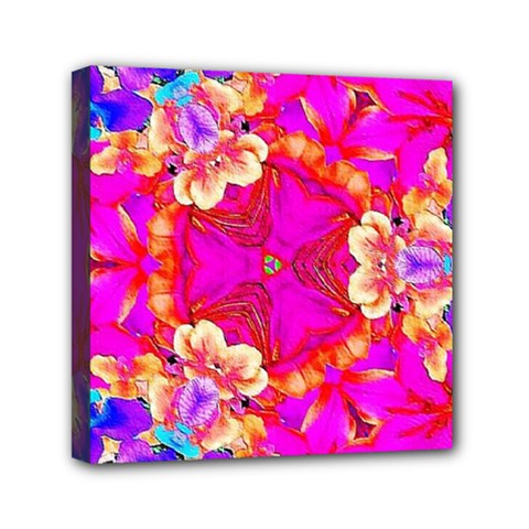 Pink Beauty Mini Canvas 6  X 6  (stretched) by LW323