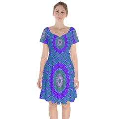 Bluebelle Short Sleeve Bardot Dress by LW323