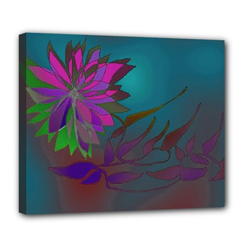 Evening Bloom Deluxe Canvas 24  X 20  (stretched) by LW323