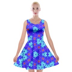 Blueberry Velvet Skater Dress by LW323