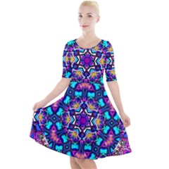 Lovely Dream Quarter Sleeve A-line Dress by LW323