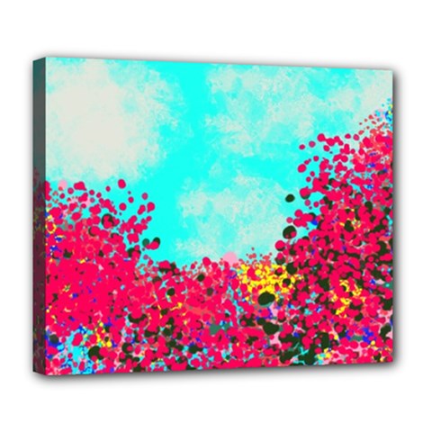 Flowers Deluxe Canvas 24  X 20  (stretched) by LW323
