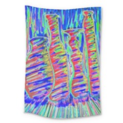 Vibrant-vases Large Tapestry by LW323