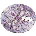 Intricate Lilac Wooden Puzzle Round View2