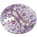 Intricate Lilac Wooden Puzzle Round View3