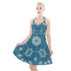 Softpetals Halter Party Swing Dress  by LW323