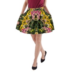 Springflowers A-line Pocket Skirt by LW323