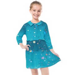 Bluesplash Kids  Quarter Sleeve Shirt Dress by LW323