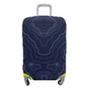 Blue Topography Luggage Cover (Small) View1