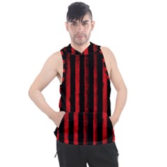 Red Lines Men s Sleeveless Hoodie by goljakoff