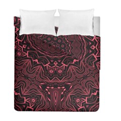 Pink & Black Duvet Cover Double Side (full/ Double Size) by LW323