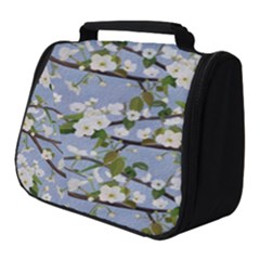 Pear Branch With Flowers Full Print Travel Pouch (small) by SychEva