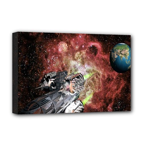 Space Deluxe Canvas 18  X 12  (stretched) by LW323