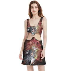 Space Velvet Cutout Dress by LW323