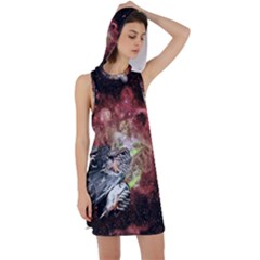 Space Racer Back Hoodie Dress by LW323