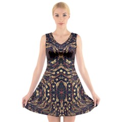 Cool Summer V-neck Sleeveless Dress by LW323