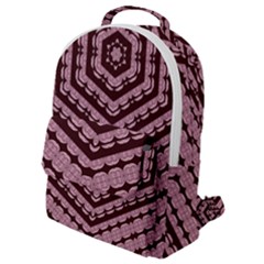 Burgundy Flap Pocket Backpack (small) by LW323