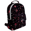 Pattern Lune étoile Profondeur Flap Pocket Backpack (Large) View2