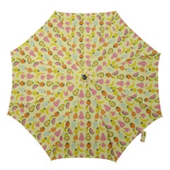 Tropical Fruits Pattern  Hook Handle Umbrellas (large) by gloriasanchez