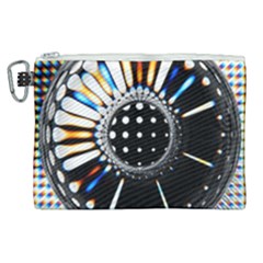 Digital Wheel Canvas Cosmetic Bag (xl) by Sparkle