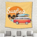 Summer surfing Square Tapestry (Large) View2