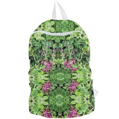 Emerald Patterns Foldable Lightweight Backpack by kaleidomarblingart