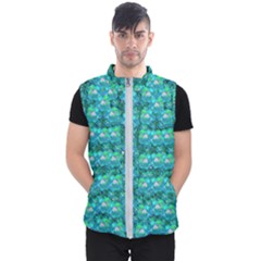 Big Roses In The Forest Men s Puffer Vest by pepitasart